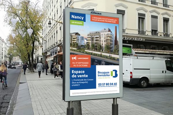 Affiche Bouygues Immobilier par Arnould conseil