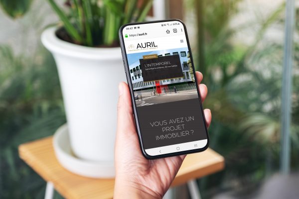 Site Internet Auril Smartphone