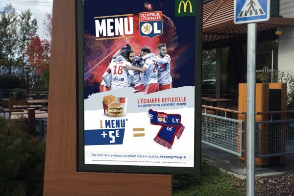 Partenariat Mc Do OL PLV Exterieure